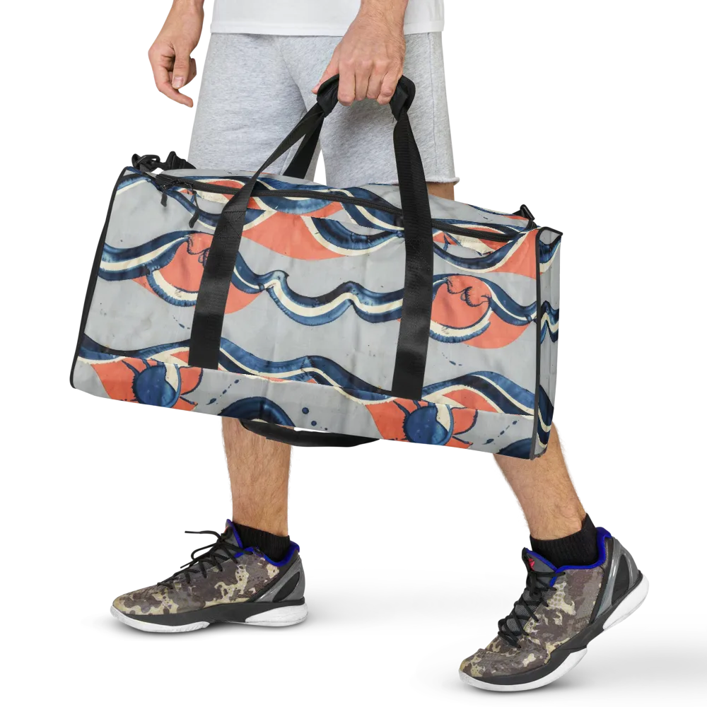 Seaside Ribbon on Duffle Bag — Front