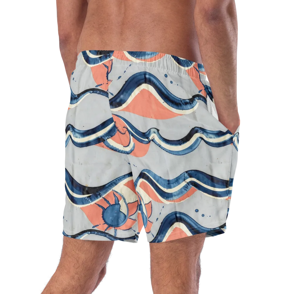 Seaside Ribbon on Swim Trunks — Right Back
