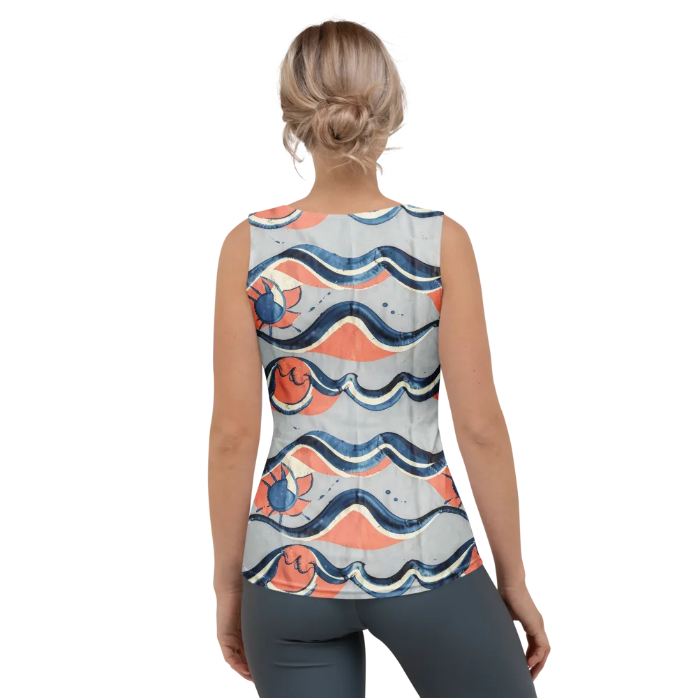 Seaside Ribbon on Women's Tank Top — Back