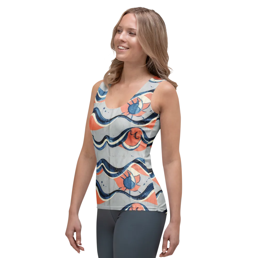 Seaside Ribbon on Women's Tank Top — Left Front