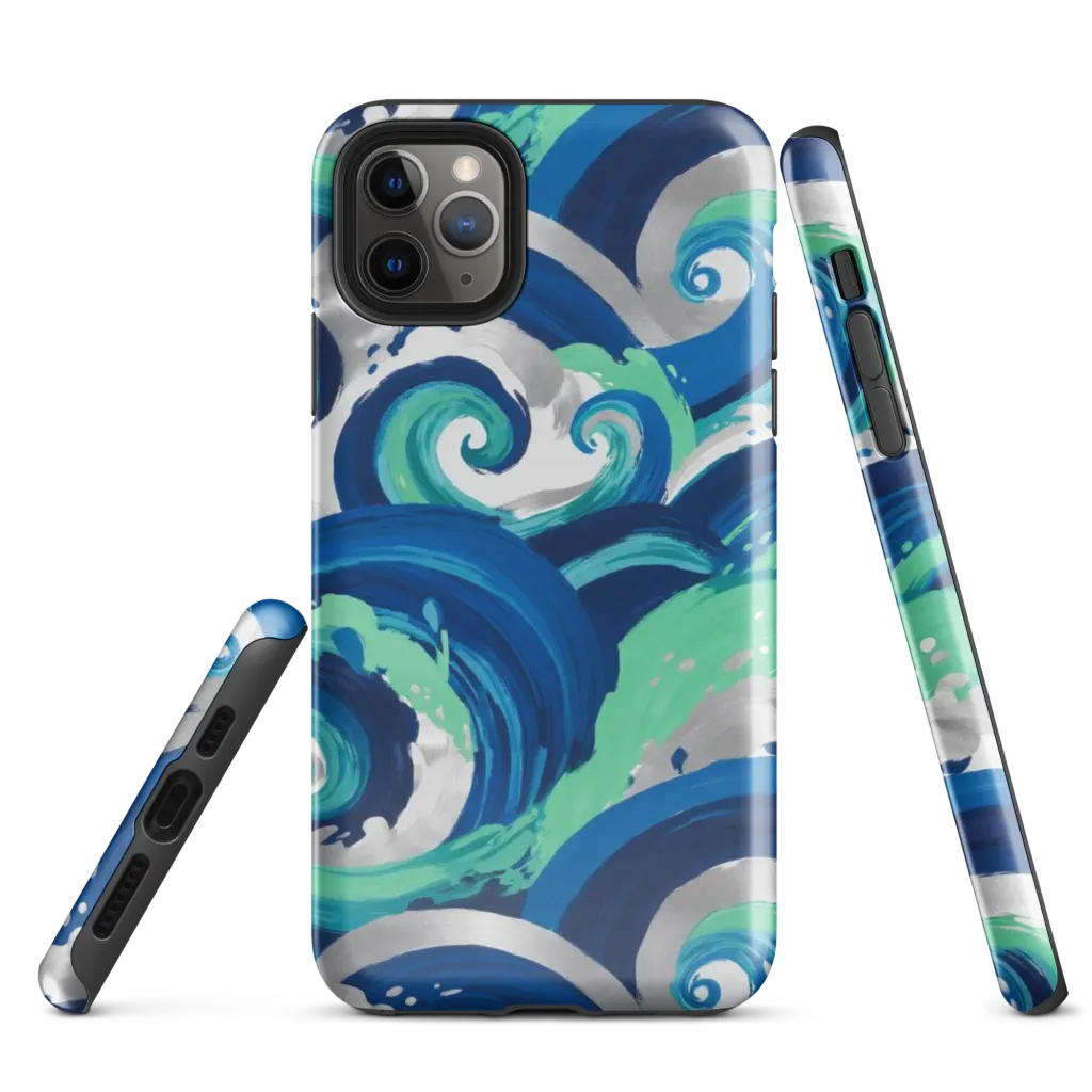 Cobalt Swell on Tough Case for iPhone® — Front