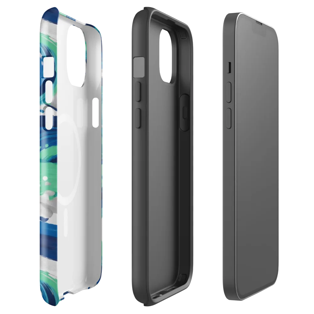 Cobalt Swell on MagSafe Tough Case for iPhone® — Front