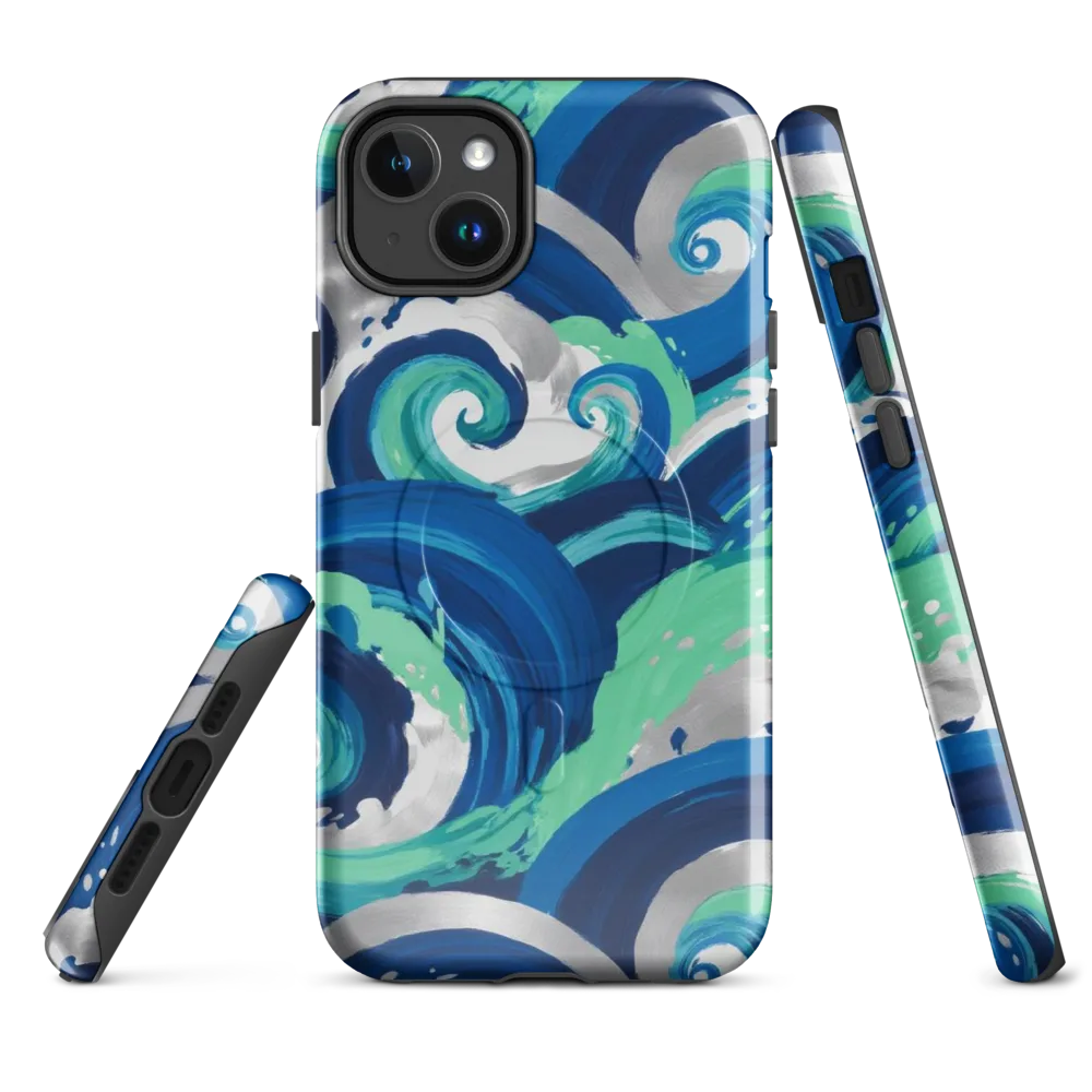 Cobalt Swell on MagSafe Tough Case for iPhone® — Front