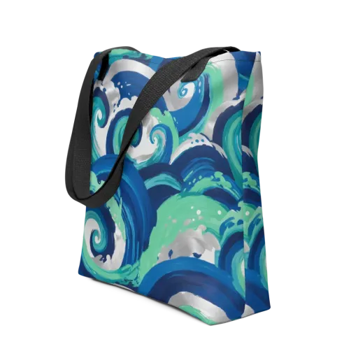 Cobalt Swell on a Tote Bag