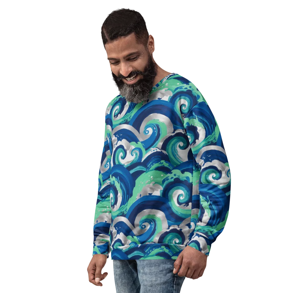 Cobalt Swell on Sweatshirt — Left Front