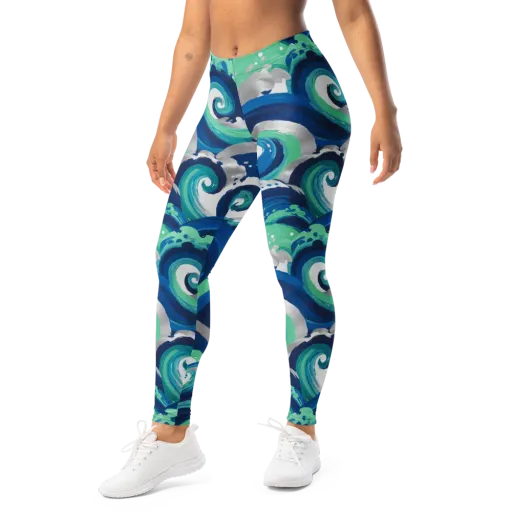 Cobalt Swell on a Leggings