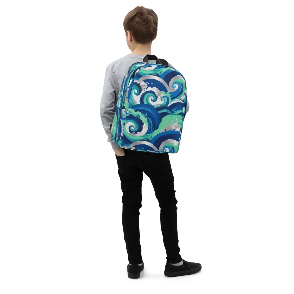 Cobalt Swell on Minimalist Backpack — Right Front