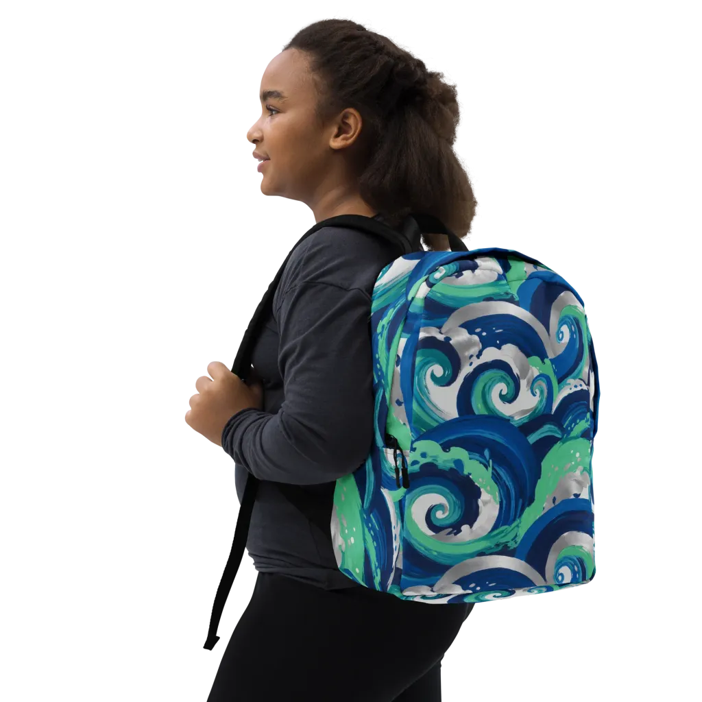 Cobalt Swell on Minimalist Backpack — Right Front