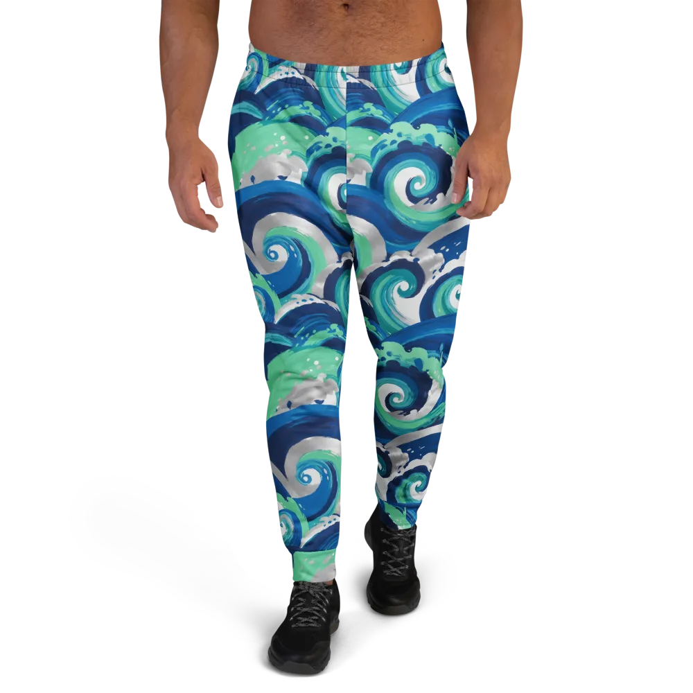 Cobalt Swell on Men's Joggers — Front