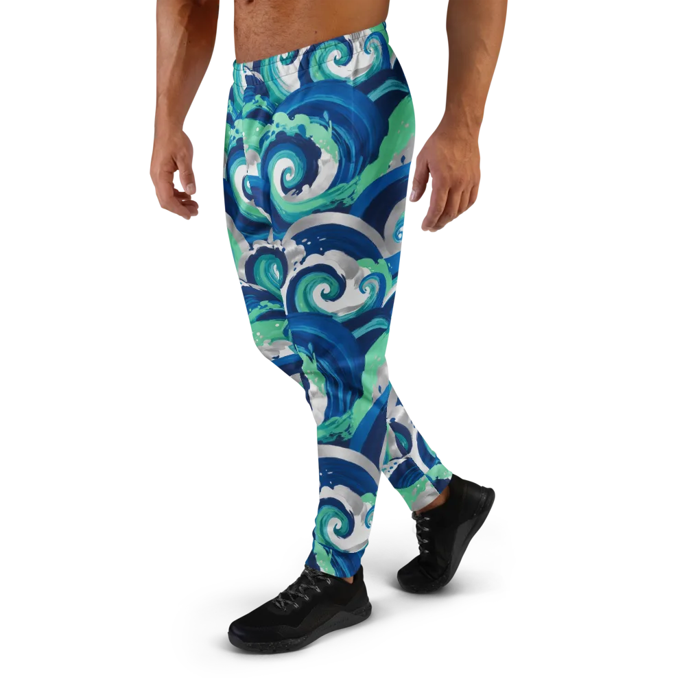 Cobalt Swell on Men's Joggers — Left