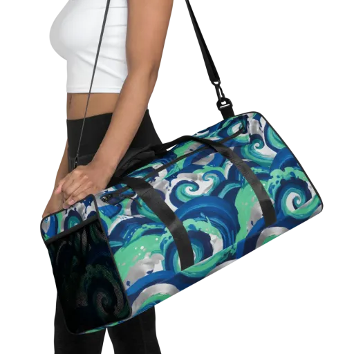Cobalt Swell on a Duffle Bag