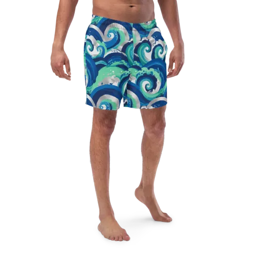 Cobalt Swell on a Swim Trunks