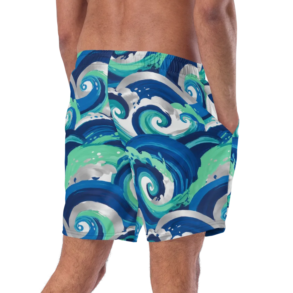 Cobalt Swell on Swim Trunks — Right Back