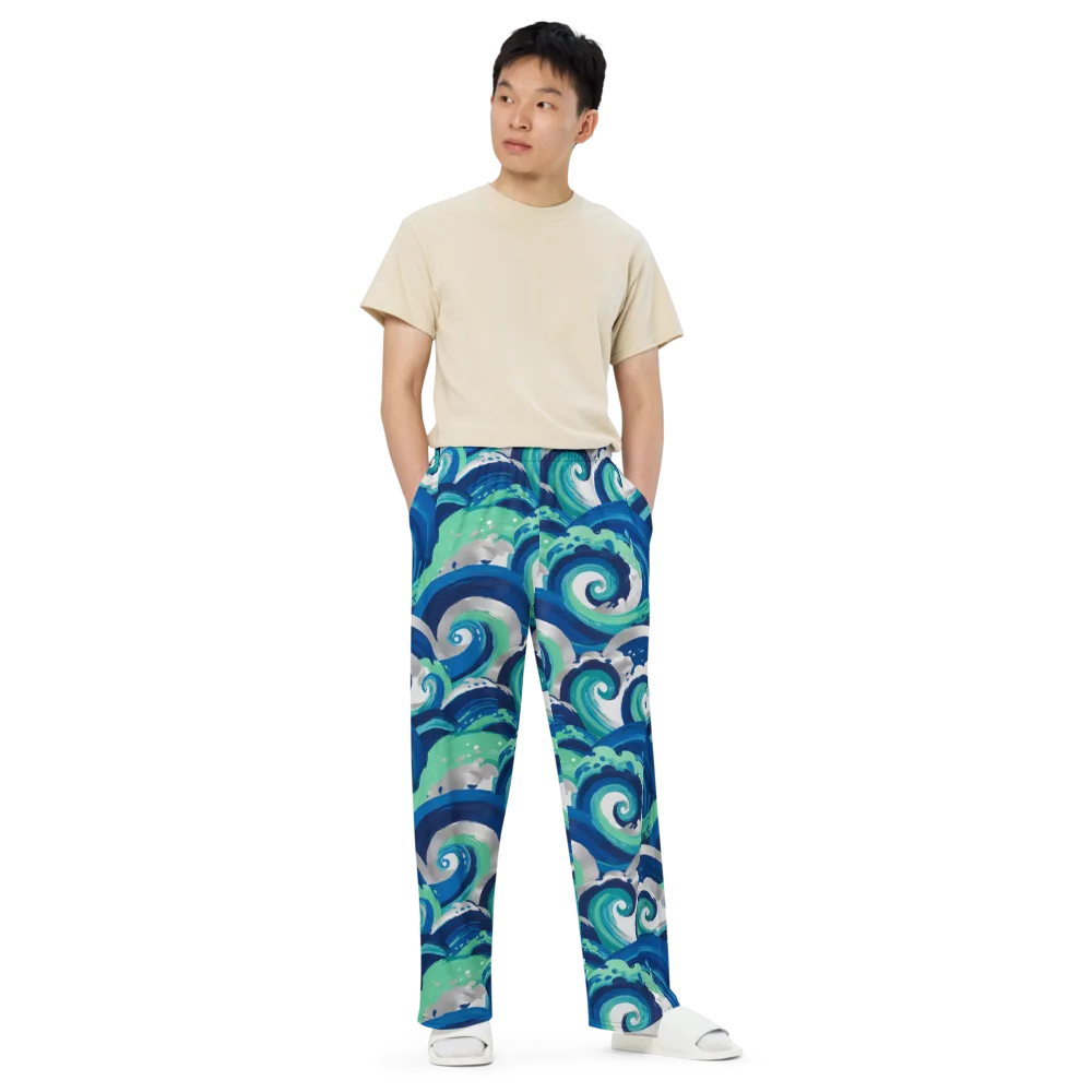 Cobalt Swell on Wide-Leg Pants — Front