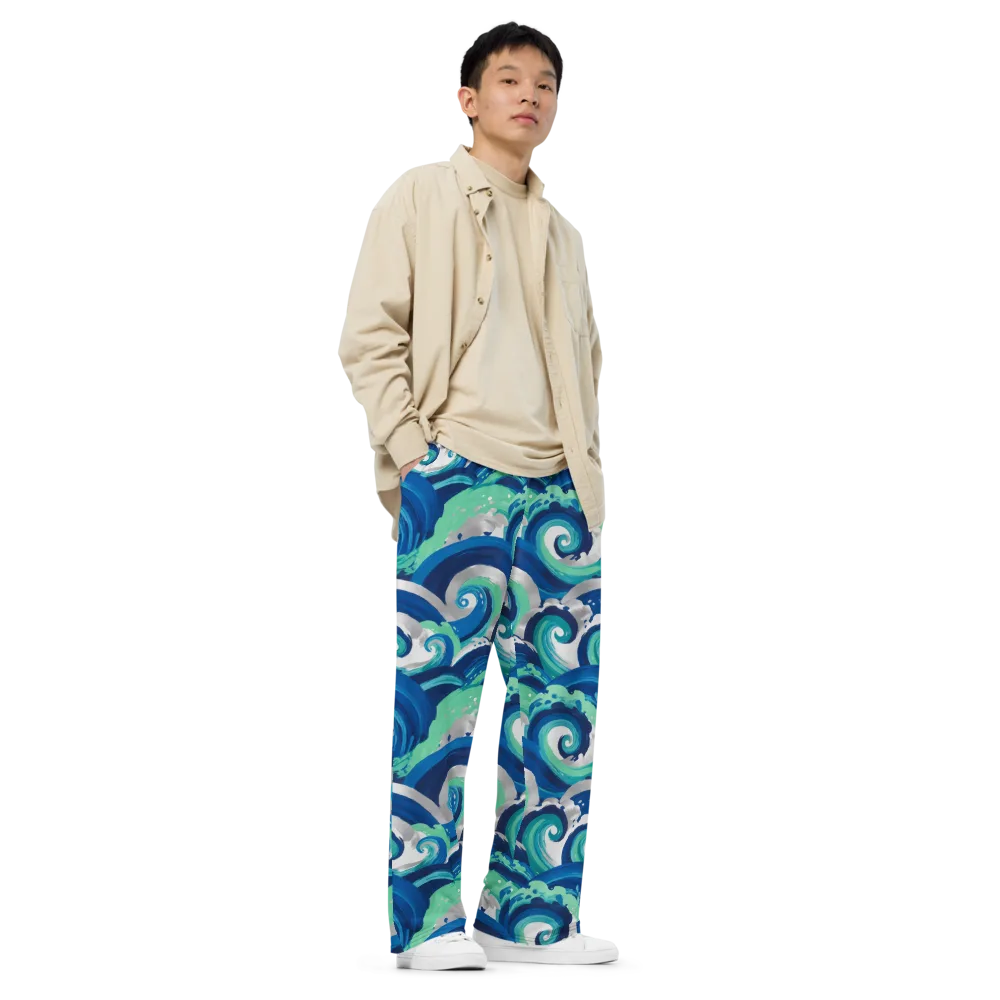 Cobalt Swell on Wide-Leg Pants — Right Front