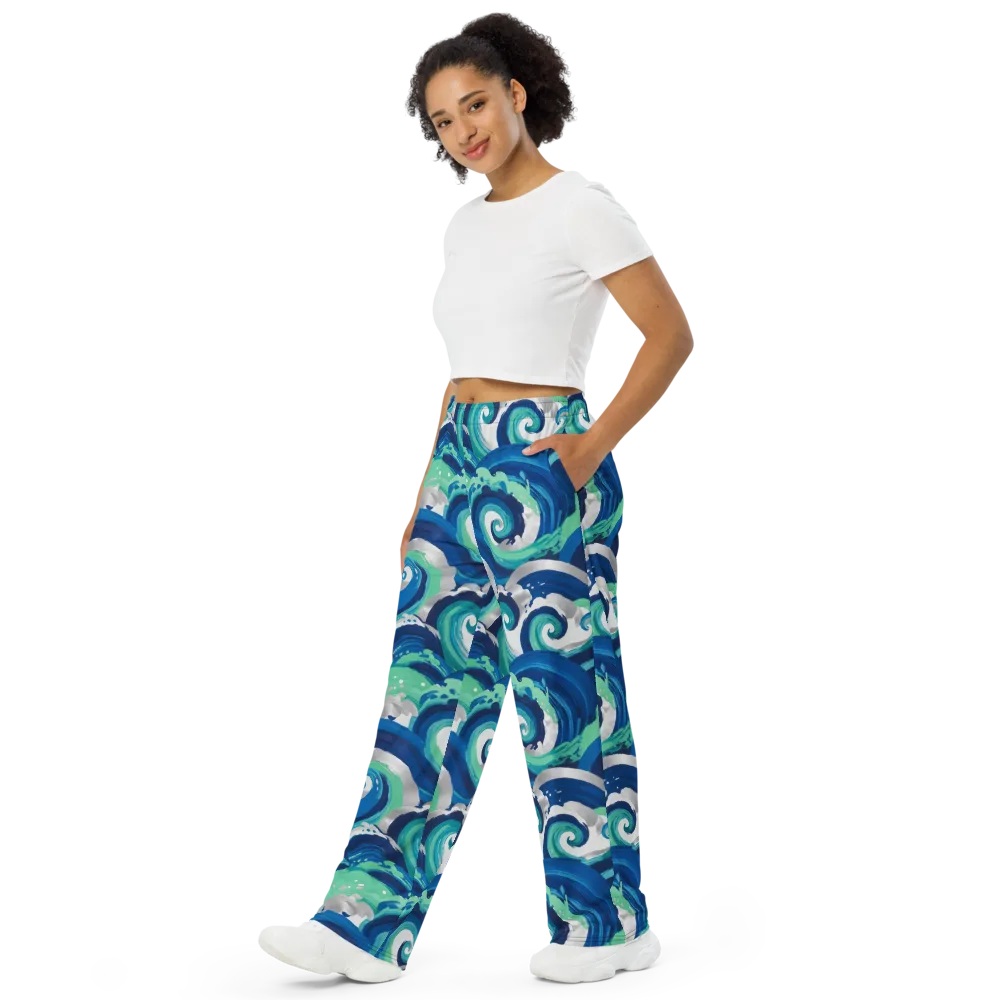 Cobalt Swell on Wide-Leg Pants — Left Front