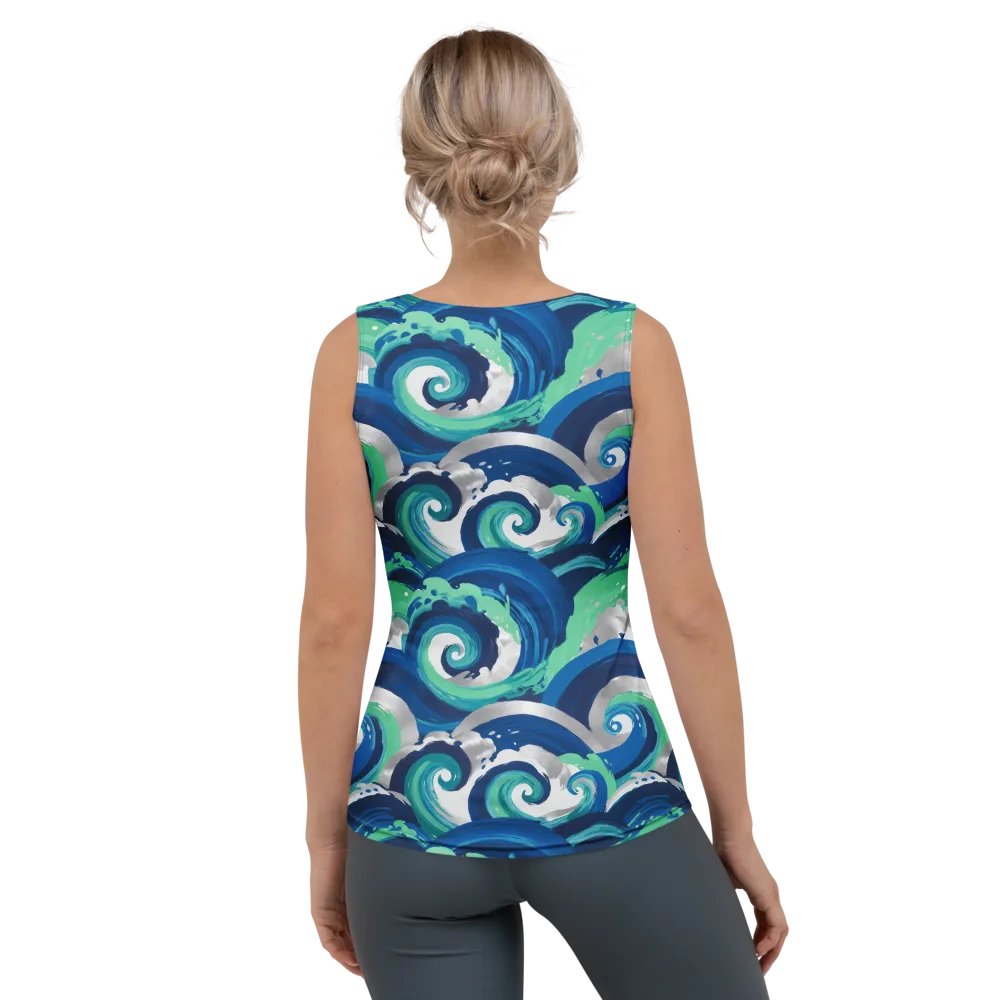 Cobalt Swell on Women's Tank Top — Back