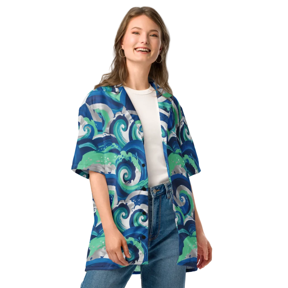 Cobalt Swell on Button Shirt — Front