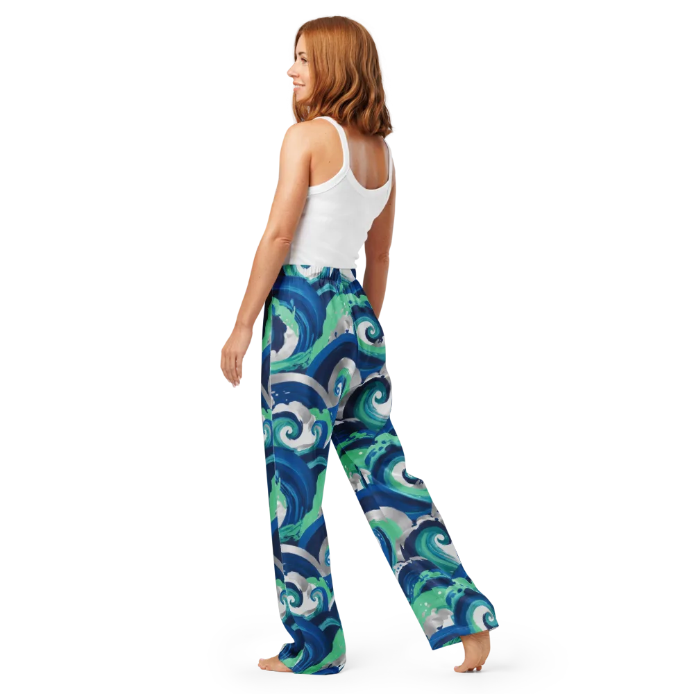Cobalt Swell on Women's Pajama Pants — Back
