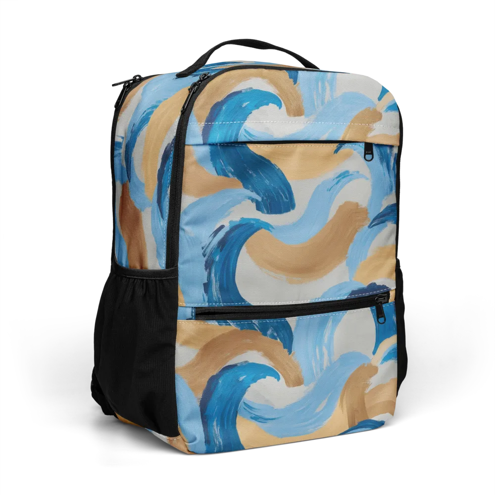 Ochre Swell on Utility Backpack — Right Front