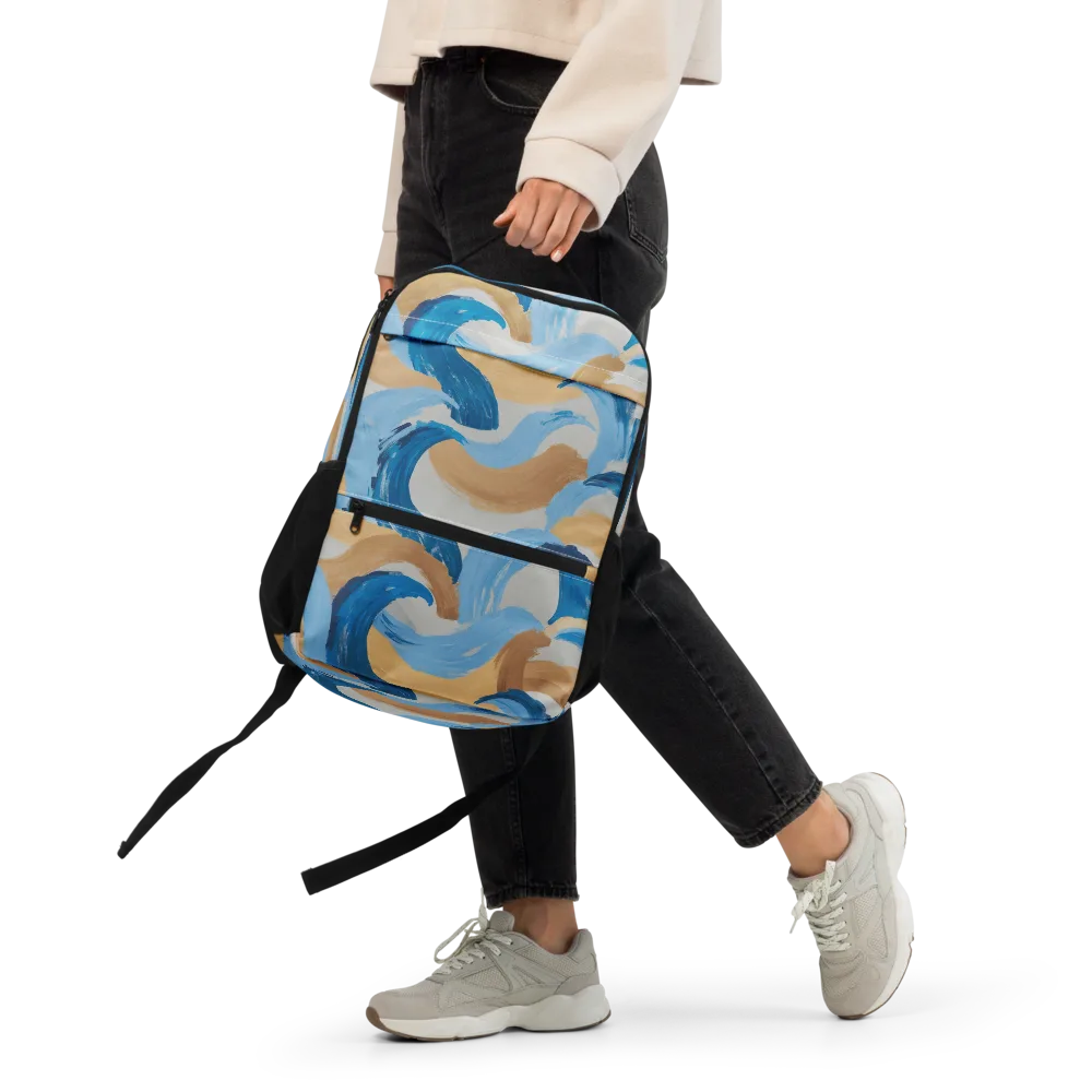 Ochre Swell on Utility Backpack — Front