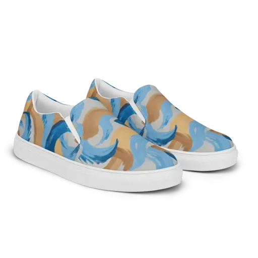 Ochre Swell on a Men's Slip-On Canvas Shoes