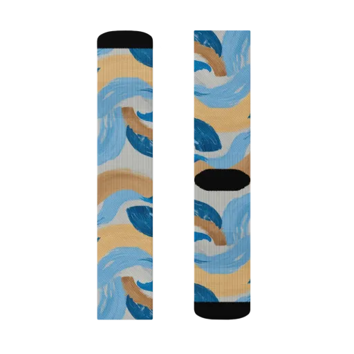 Ochre Swell on a Socks