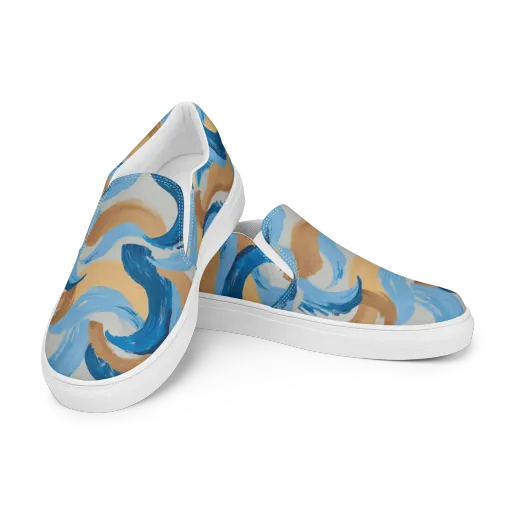 Ochre Swell on a Women's Slip-On Canvas Shoes