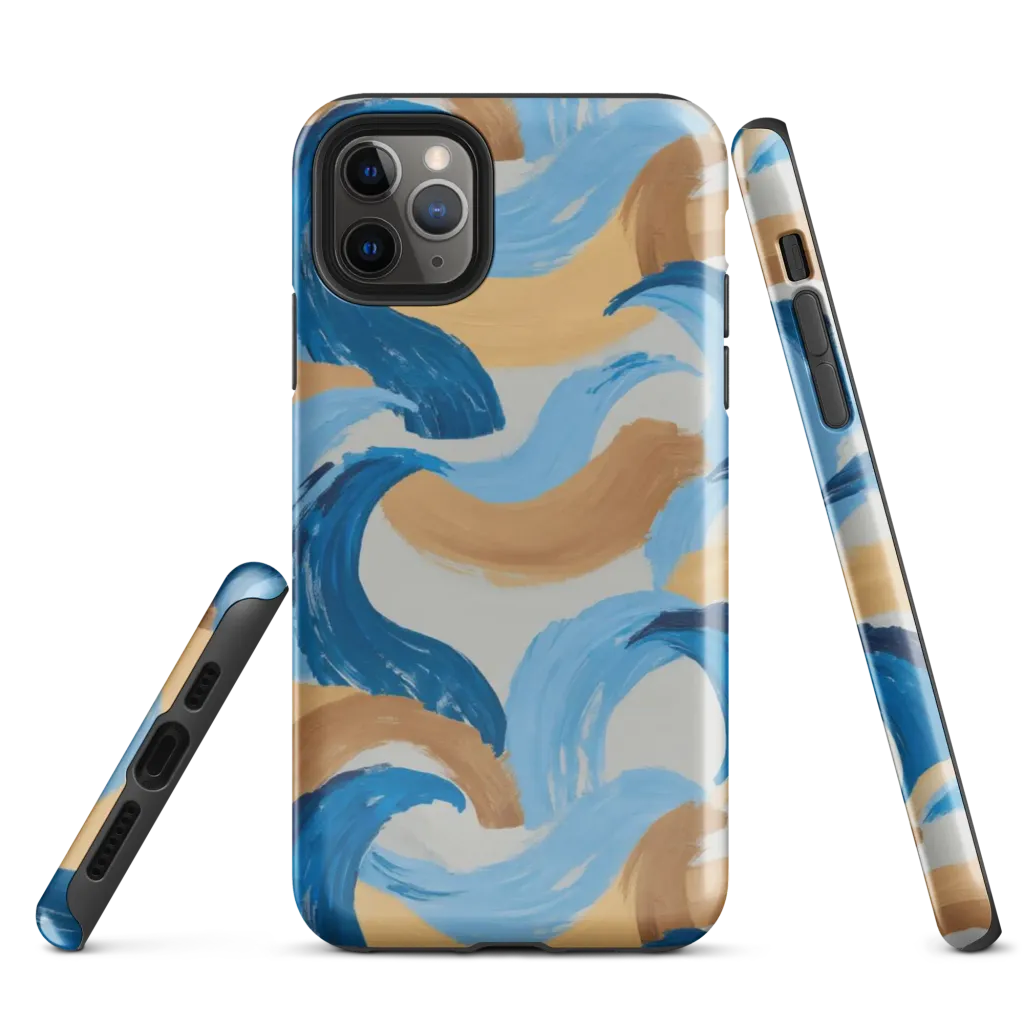 Ochre Swell on Tough Case for iPhone® — Front