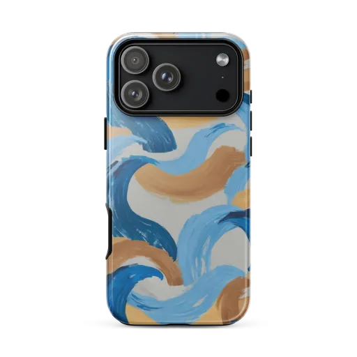 Ochre Swell on a Tough Case for iPhone®