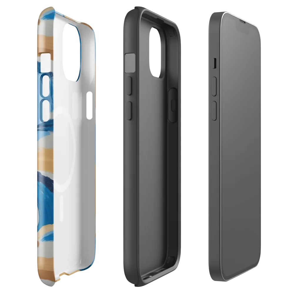 Ochre Swell on MagSafe Tough Case for iPhone® — Front