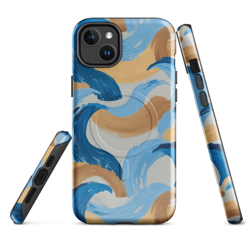 Ochre Swell on MagSafe Tough Case for iPhone® — Front