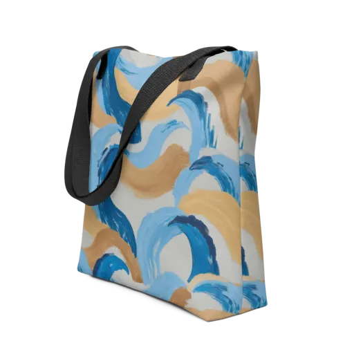 Ochre Swell on a Tote Bag