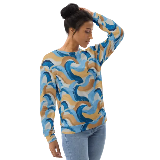Ochre Swell on a Sweatshirt
