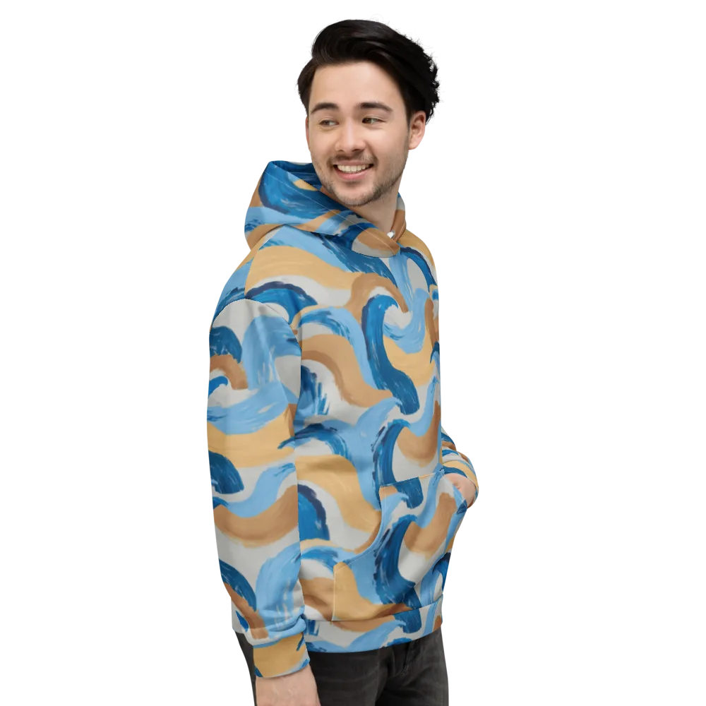 Ochre Swell on Hoodie — Right