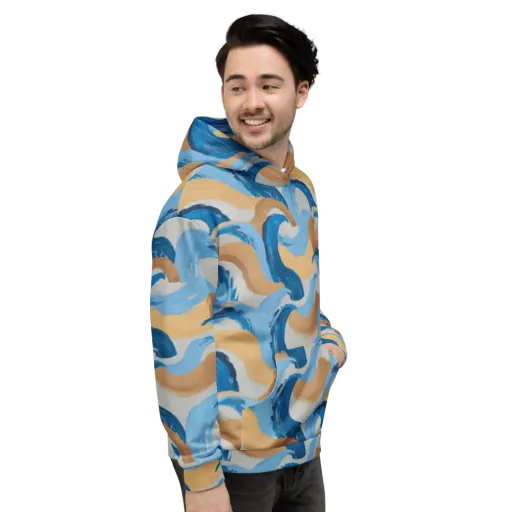 Ochre Swell on a Hoodie
