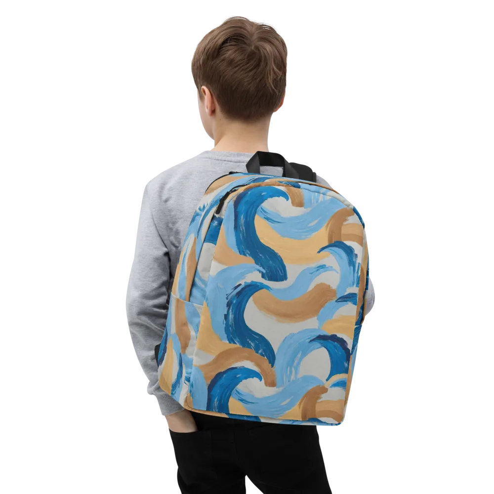 Ochre Swell on Minimalist Backpack — Zoomed-in
