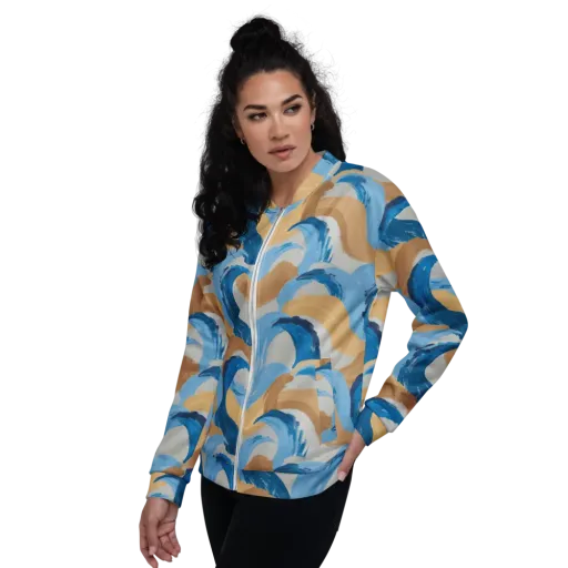 Ochre Swell on a Bomber Jacket