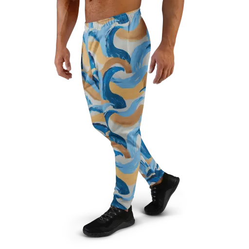 Ochre Swell on a Men's Joggers