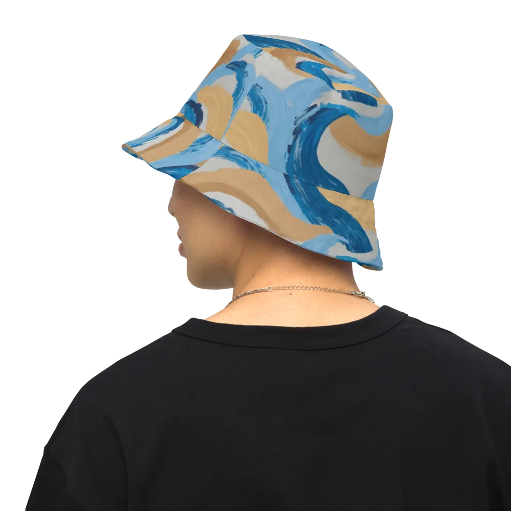 Ochre Swell on Reversible Bucket Hat — Back Inside