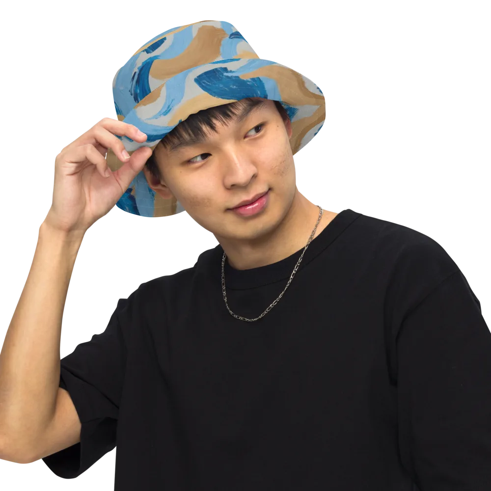 Ochre Swell on Reversible Bucket Hat — Front Inside