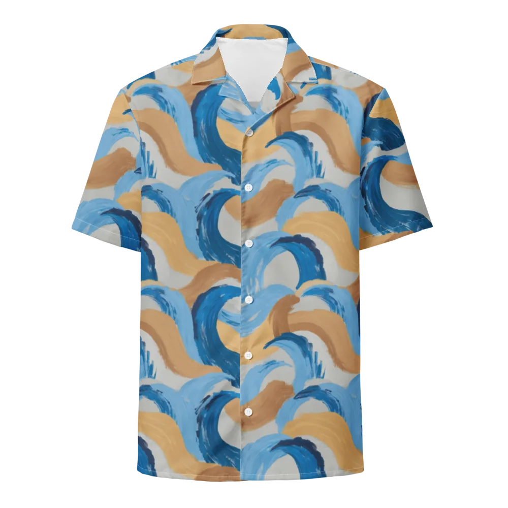 Ochre Swell on Button Shirt — Front