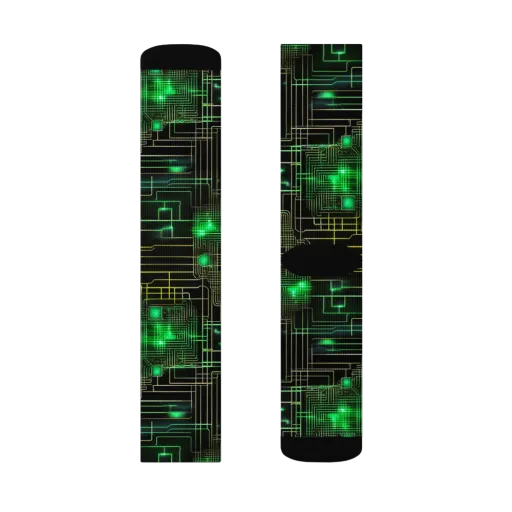 Neon Motherboard on a Socks