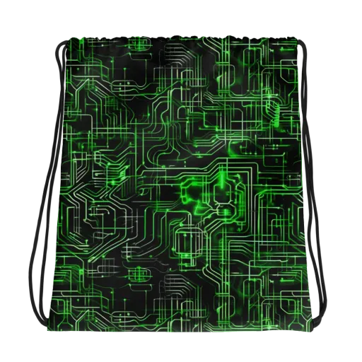 Green Voltage on a Drawstring Bag