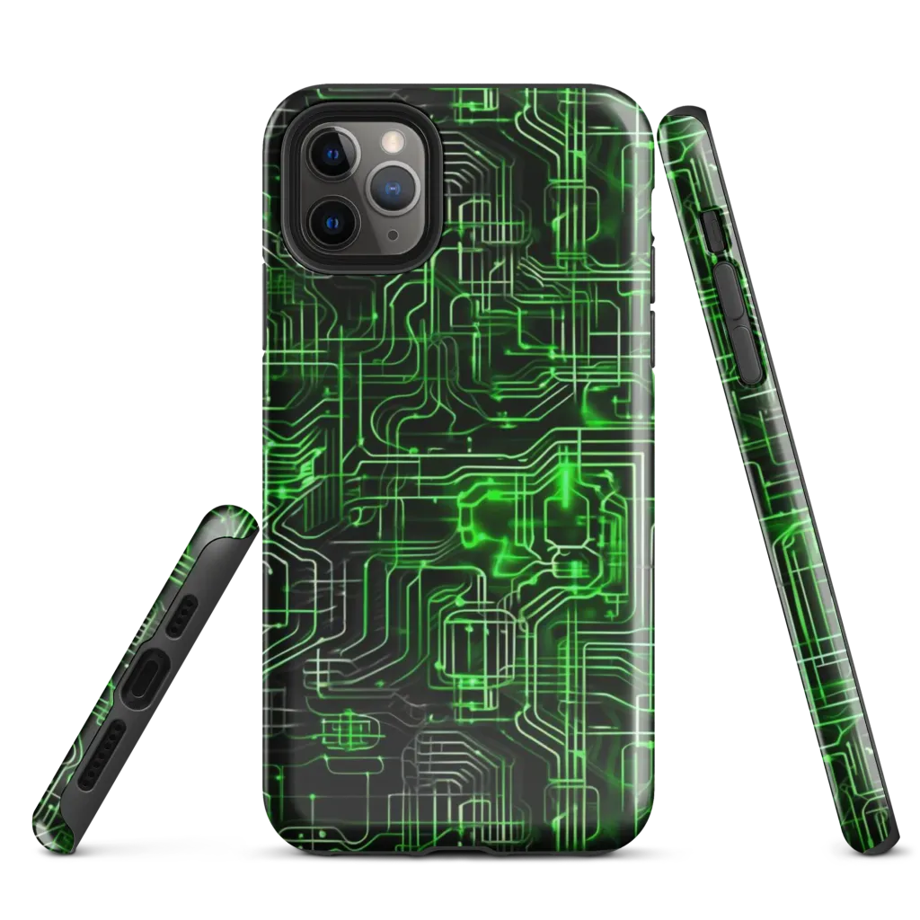 Green Voltage on Tough Case for iPhone® — Front