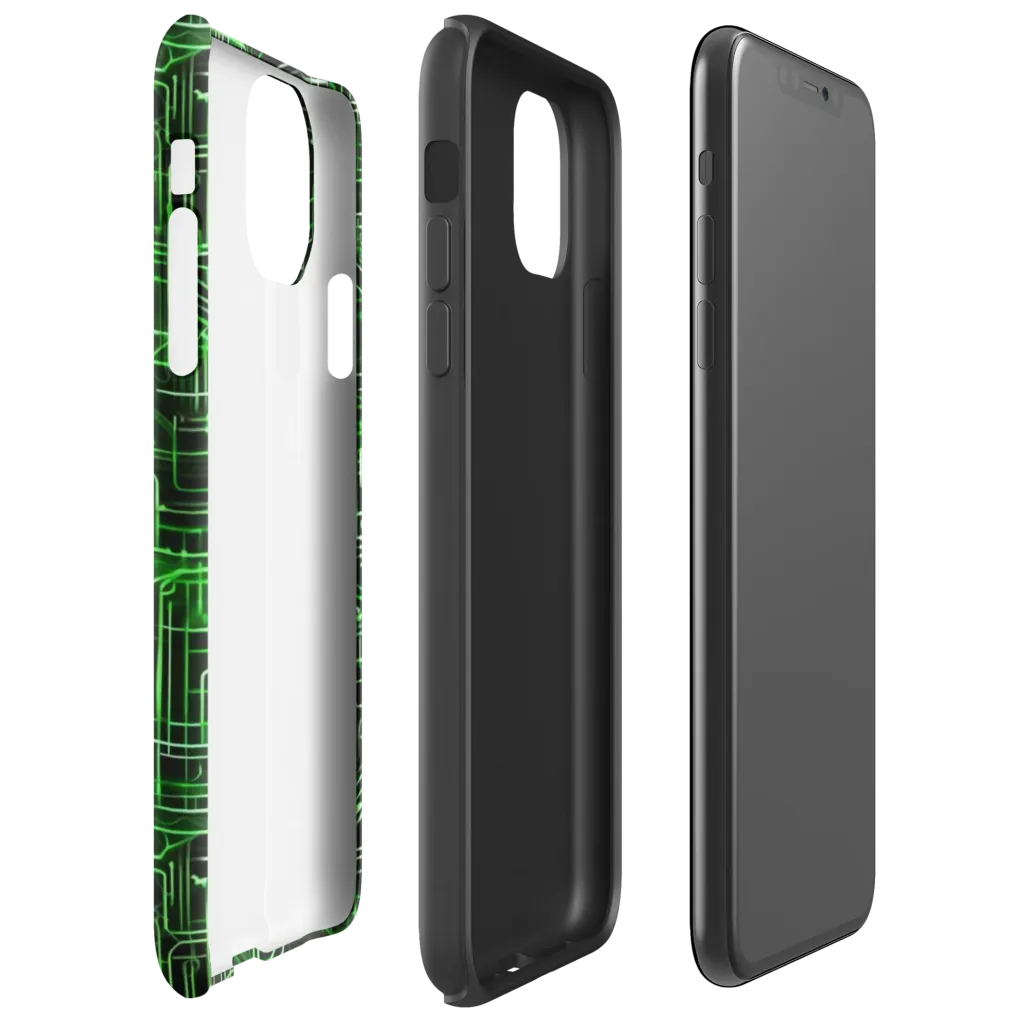 Green Voltage on Tough Case for iPhone® — Right