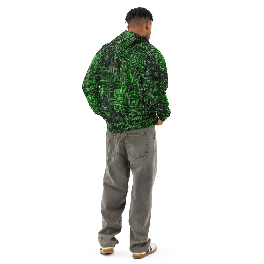 Green Voltage on Cotton Hoodie — Back