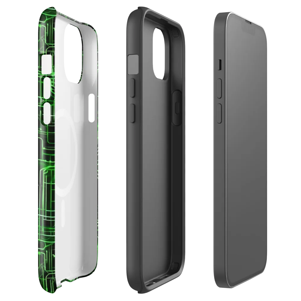 Green Voltage on MagSafe Tough Case for iPhone® — Front