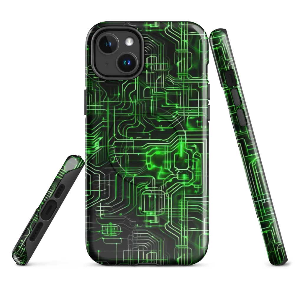 Green Voltage on MagSafe Tough Case for iPhone® — Front