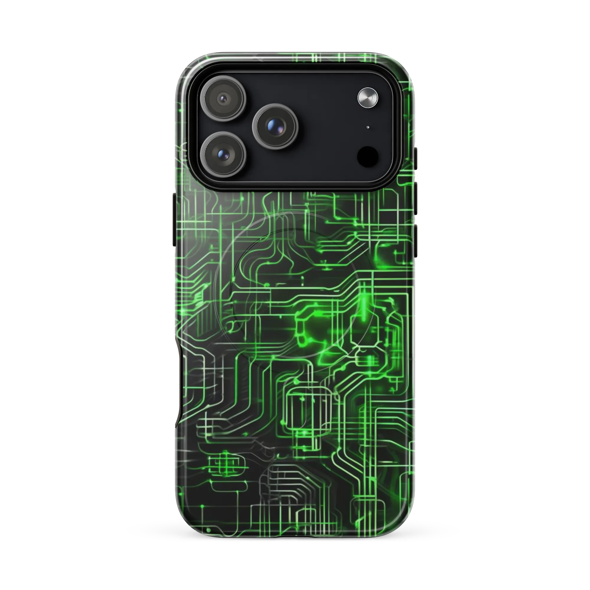 Green Voltage on MagSafe Tough Case for iPhone® — Front